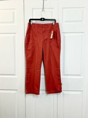Eddie Bauer Utility Canvas Kick Crop Pants 8